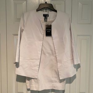 ATTYRE NEW YORK white blouse and skirt outfit